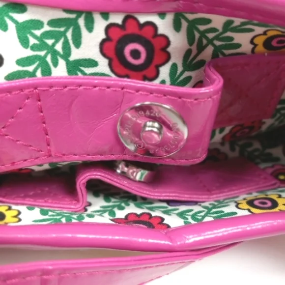 VERA BRADLEY Like New Vintage 2011 Viva la Vera Straw Cotton & Patent Pu… - Picture 13 of 15